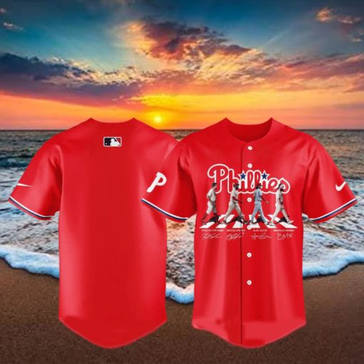 MLB Philadelphia Go On The Road Baseball Jersey, Phillies Philadelphia Phillies London Series Jersey Shirt