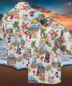 MLB Philadelphia Phillies Palm Tree Summer 2024 Baseball Hawaiian Shirt