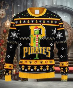 MLB Pittsburgh Pirates Funny Grinch Christmas Ugly 3D Sweater For Men And Women Gift Ugly Christmas