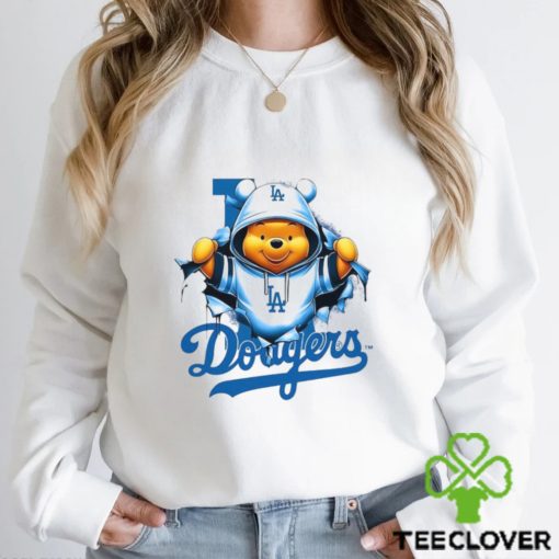 MLB Pooh and Football Los Angeles Dodgers hoodie, sweater, longsleeve, shirt v-neck, t-shirt