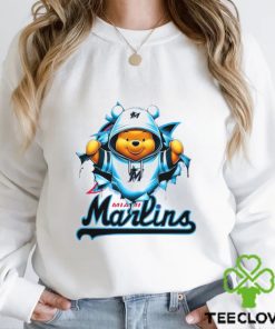 MLB Pooh and Football Miami Marlins hoodie, sweater, longsleeve, shirt v-neck, t-shirt