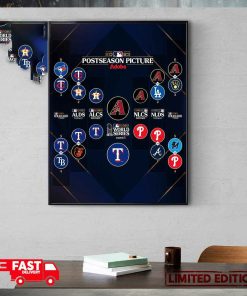 MLB Postseason Picture Matchups x Adobe 2023 World Series Arizona Diamondbacks vs Texas Rangers Poster Canvas