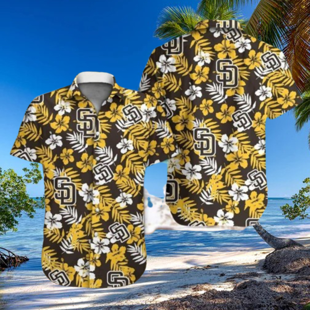 MLB San Diego Padres Hawaiian Shirt Hibiscus Pattern Gift For Beach Trip HawaiianShirts MLB San Diego Padres Hawaiian Shirt Hibiscus Pattern Gift For Beach Trip HawaiianShirts