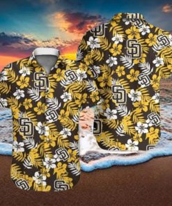 MLB San Diego Padres Hawaiian Shirt Hibiscus Pattern Gift For Beach Trip HawaiianShirts