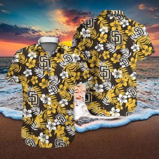 MLB San Diego Padres Hawaiian Shirt Hibiscus Pattern Gift For Beach Trip HawaiianShirts