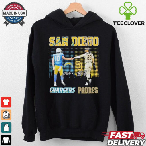 MLB San Diego Padres and NFL San Diego Chargers City signature shirt