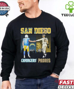 MLB San Diego Padres and NFL San Diego Chargers City signature shirt