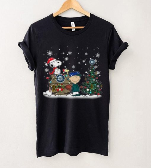 MLB Seattle Mariners Snoopy Charlie Brown Christmas Shirt