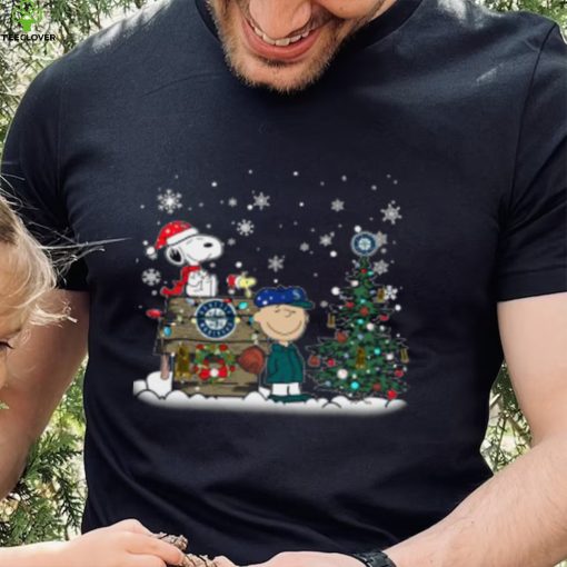 MLB Seattle Mariners Snoopy Charlie Brown Christmas Shirt