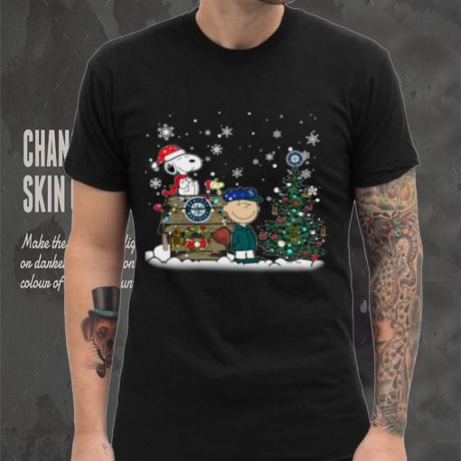 MLB Seattle Mariners Snoopy Charlie Brown Christmas Shirt