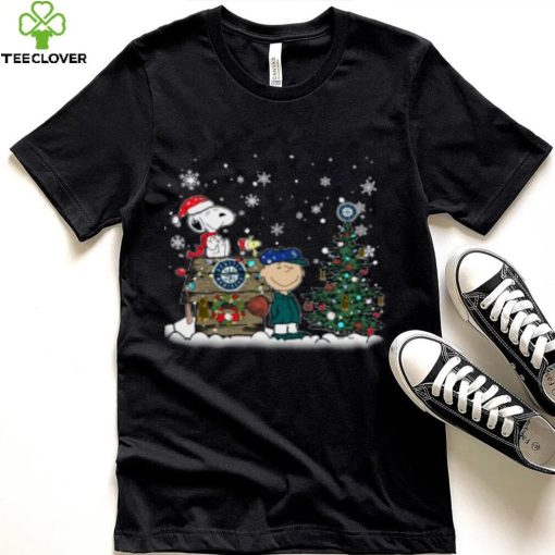 MLB Seattle Mariners Snoopy Charlie Brown Christmas Shirt