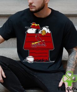 MLB St.Louis Cardinals Snoopy Woodstock The Peanuts Movie Baseball T Shirt