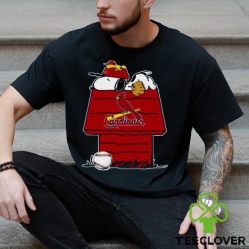 MLB St.Louis Cardinals Snoopy Woodstock The Peanuts Movie Baseball T Shirt