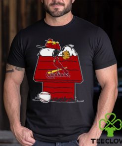 MLB St.Louis Cardinals Snoopy Woodstock The Peanuts Movie Baseball T Shirt