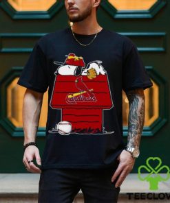 MLB St.Louis Cardinals Snoopy Woodstock The Peanuts Movie Baseball T Shirt