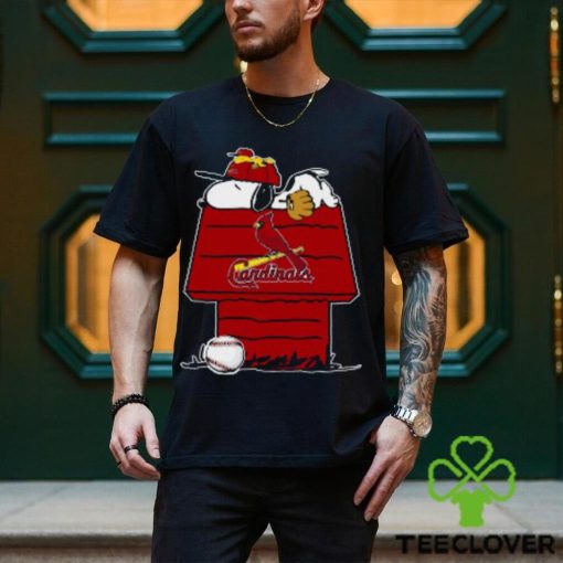 MLB St.Louis Cardinals Snoopy Woodstock The Peanuts Movie Baseball T Shirt