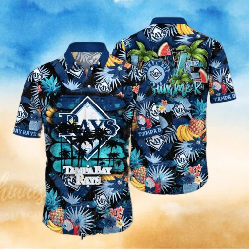 MLB Tampa Bay Rays Flower Hawaiian Shirt Hot Trend 2023