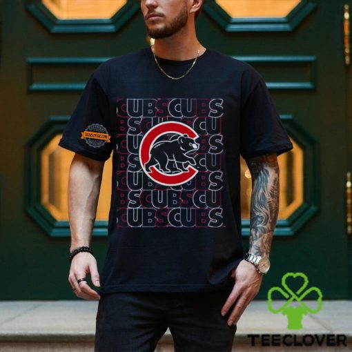 MLB Team Apparel Youth Chicago Cubs Royal Letterman T Shirt