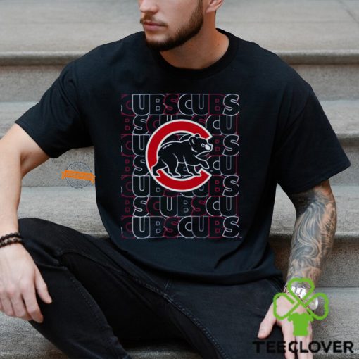 MLB Team Apparel Youth Chicago Cubs Royal Letterman T Shirt