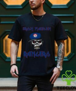 MLB Texas Rangers Iron Maiden Rock Band Music Baseball Sports shirt