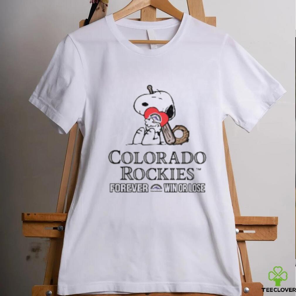 MLB The Peanuts Movie Snoopy Forever Win Or Lose Baseball Colorado Rockies shirt MLB The Peanuts Movie Snoopy Forever Win Or Lose Baseball Colorado Rockies shirt