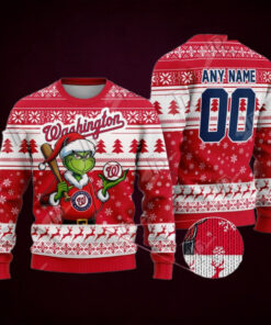 MLB Washington Nationals Grinch Christmas Sweater Design