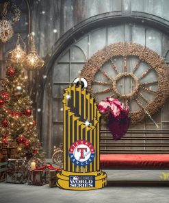 MLB World Series 2023 Champions Trophy Texas Rangers Tree Decorations Holiday Gift Ornament