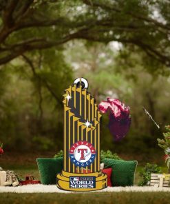 MLB World Series 2023 Champions Trophy Texas Rangers Tree Decorations Holiday Gift Ornament