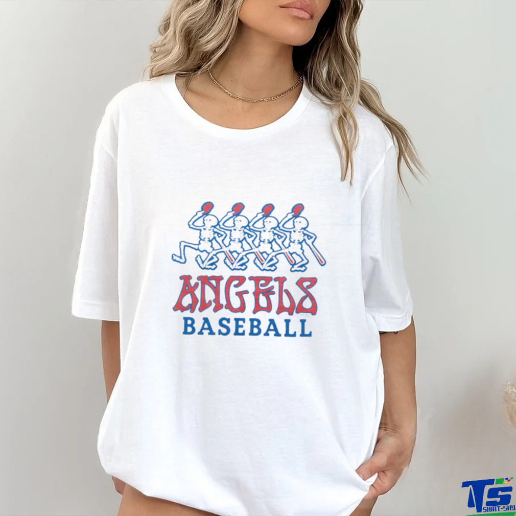 MLB X Grateful Dead X Angels retro logo shirt MLB X Grateful Dead X Angels retro logo shirt