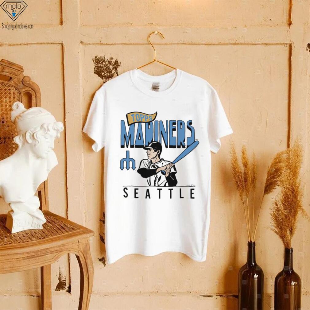 MLB x Topps Seattle Mariners baseball 2023 retro shirt - Limotees