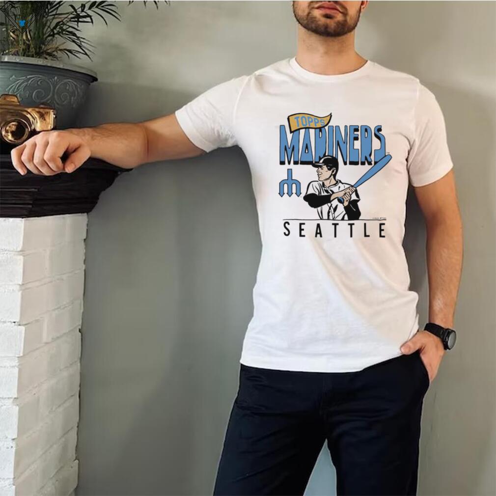 MLB x Topps Seattle Mariners baseball 2023 retro shirt - Limotees