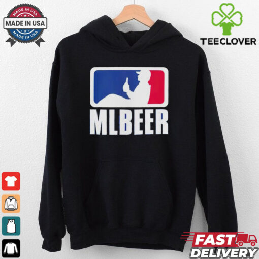 MLBeer MLB parody logo funny baseball and beer lover hoodie, sweater, longsleeve, shirt v-neck, t-shirt