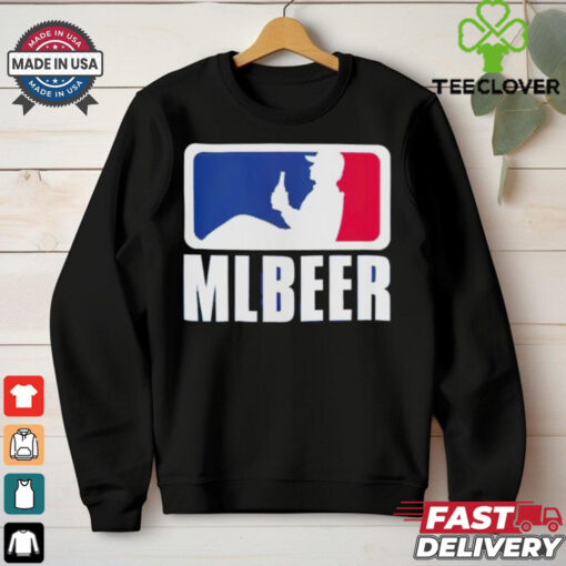 MLBeer MLB parody logo funny baseball and beer lover hoodie, sweater, longsleeve, shirt v-neck, t-shirt