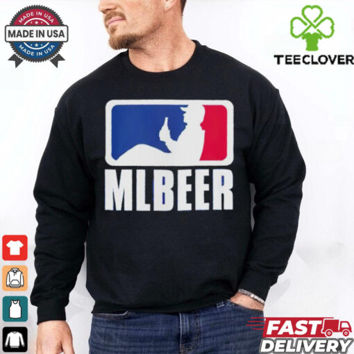 MLBeer MLB parody logo funny baseball and beer lover hoodie, sweater, longsleeve, shirt v-neck, t-shirt