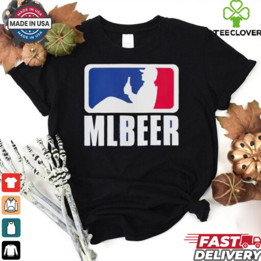 MLBeer MLB parody logo funny baseball and beer lover hoodie, sweater, longsleeve, shirt v-neck, t-shirt