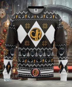 MMPR Black Ranger Ugly Christmas Sweater Gift For Men Women