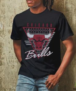 M&N Chicago Bulls Tri Logo Tee shirt 1 M&N Chicago Bulls Tri Logo Tee shirt