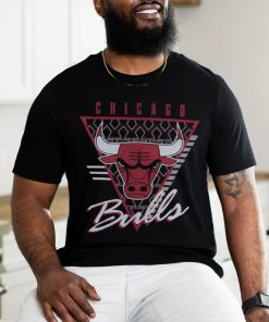 M&N Chicago Bulls Tri Logo Tee shirt 2 M&N Chicago Bulls Tri Logo Tee shirt