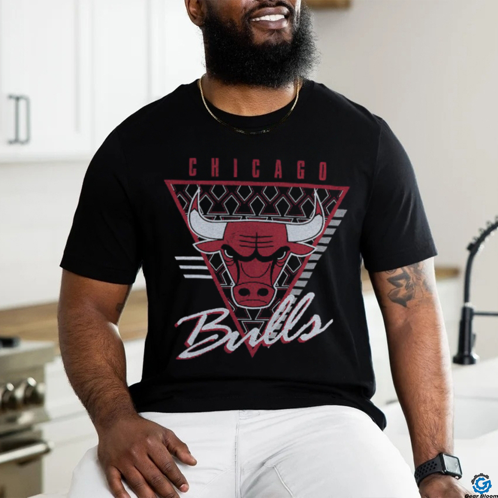 M&N Chicago Bulls Tri Logo Tee shirt M&N Chicago Bulls Tri Logo Tee shirt
