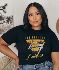 M&N Los Angeles Lakers Tri Logo Tee shirt