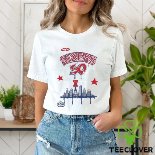 M&N x Tats Cru City Tee Philadelphia 76ers Shirt