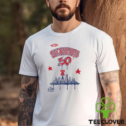 M&N x Tats Cru City Tee Philadelphia 76ers Shirt