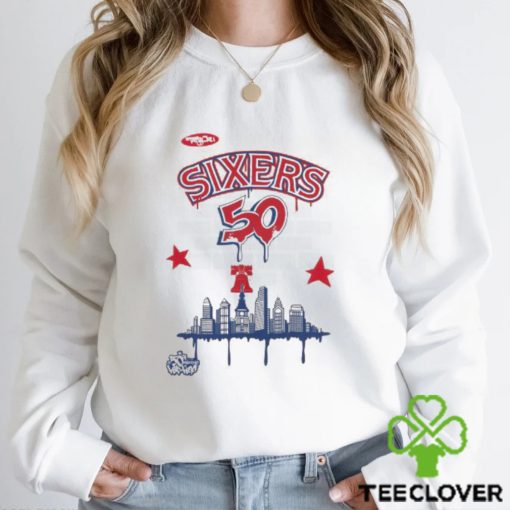 M&N x Tats Cru City Tee Philadelphia 76ers Shirt