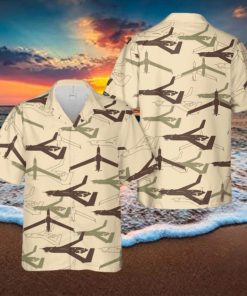 MQ 27 Insitu Scan Eagle Silhouette Hawaiian Shirt