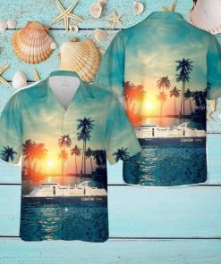 MS Color Fantasy Ship Hawaiian Shirt Men And Women Gift Floral Beach