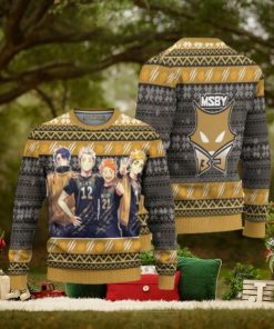 MSBY Black Jackal Ugly Christmas Sweater Haikyuu Anime Xmas Gift