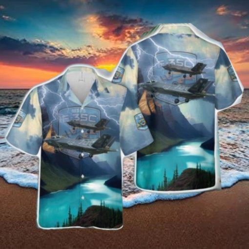 MSFS F35C lightning II Demo Team Hawaiian Shirt