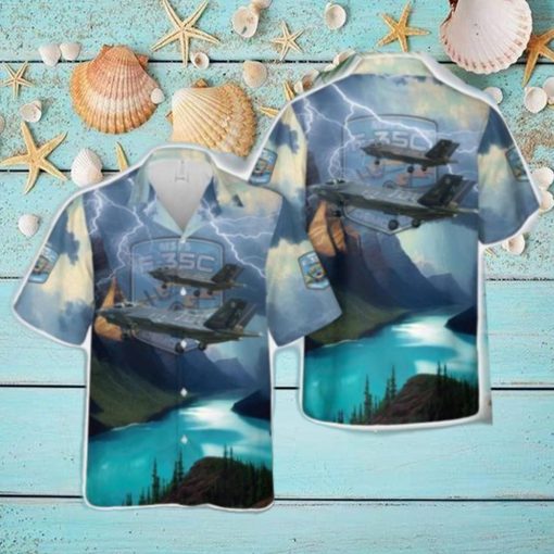 MSFS F35C lightning II Demo Team Hawaiian Shirt