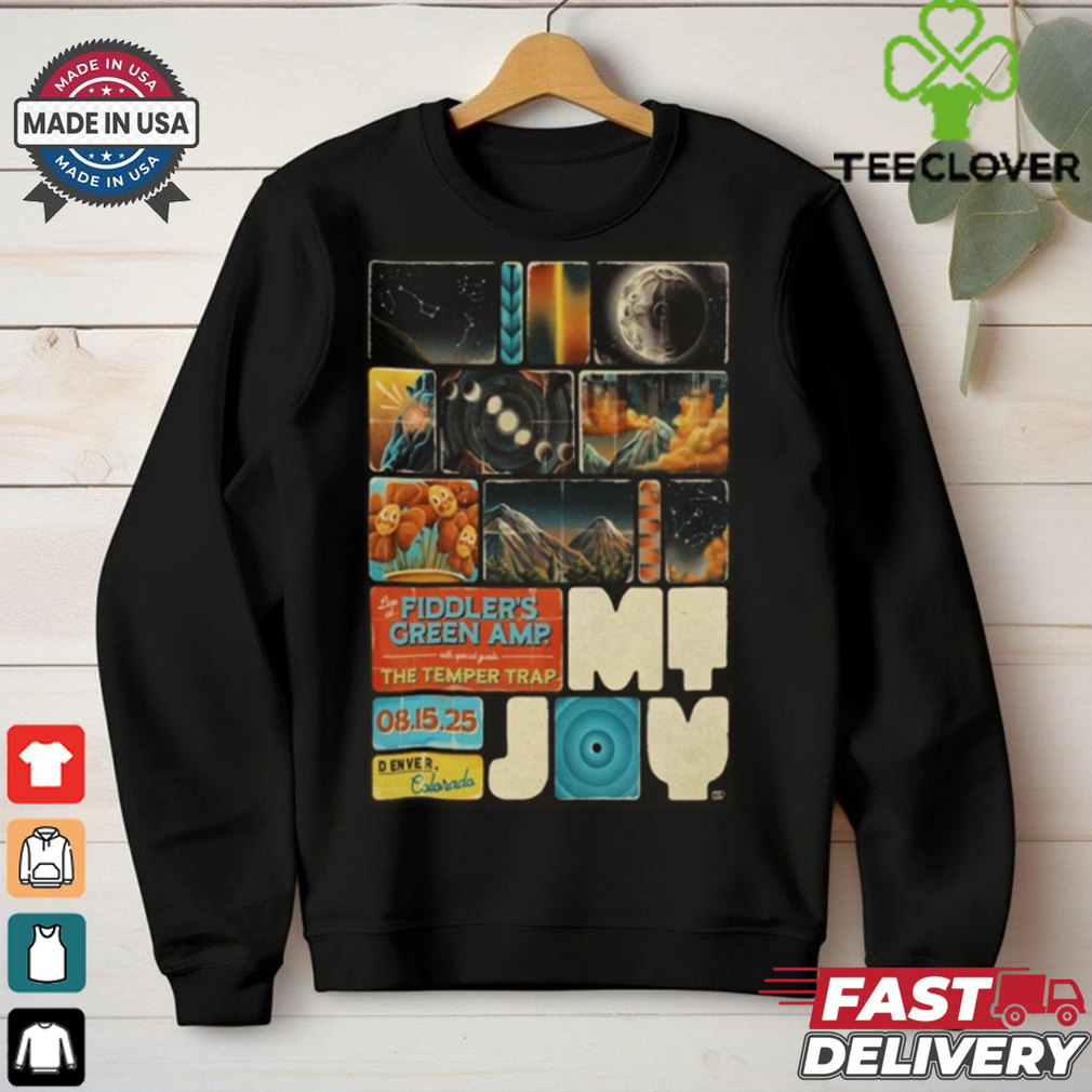 MT. Joy At Fiddler’s Green AMP On Aug 15 2025 In Denver CO Tour Poster Shirt MT. Joy At Fiddler’s Green AMP On Aug 15 2025 In Denver CO Tour Poster Shirt