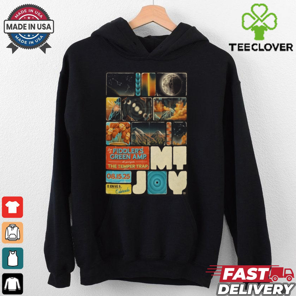 MT. Joy At Fiddler’s Green AMP On Aug 15 2025 In Denver CO Tour Poster Shirt MT. Joy At Fiddler’s Green AMP On Aug 15 2025 In Denver CO Tour Poster Shirt